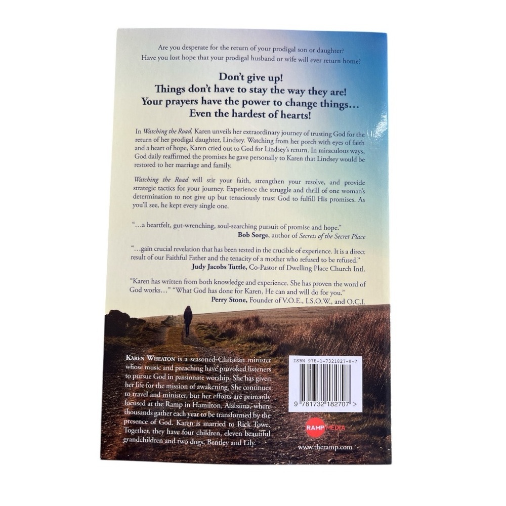 Watching the Road Praying Your Prodigal Home by Karen Wheaton 2018 Paperback - Picture 6 of 6
